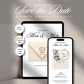 Ivory Save the Date Template, Animated Countdown, RSVP Form