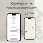 Azure Wedding Website Template 5 Page Canva Invitation