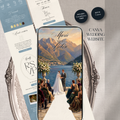 Wedding Website Invitation Template with RSVP