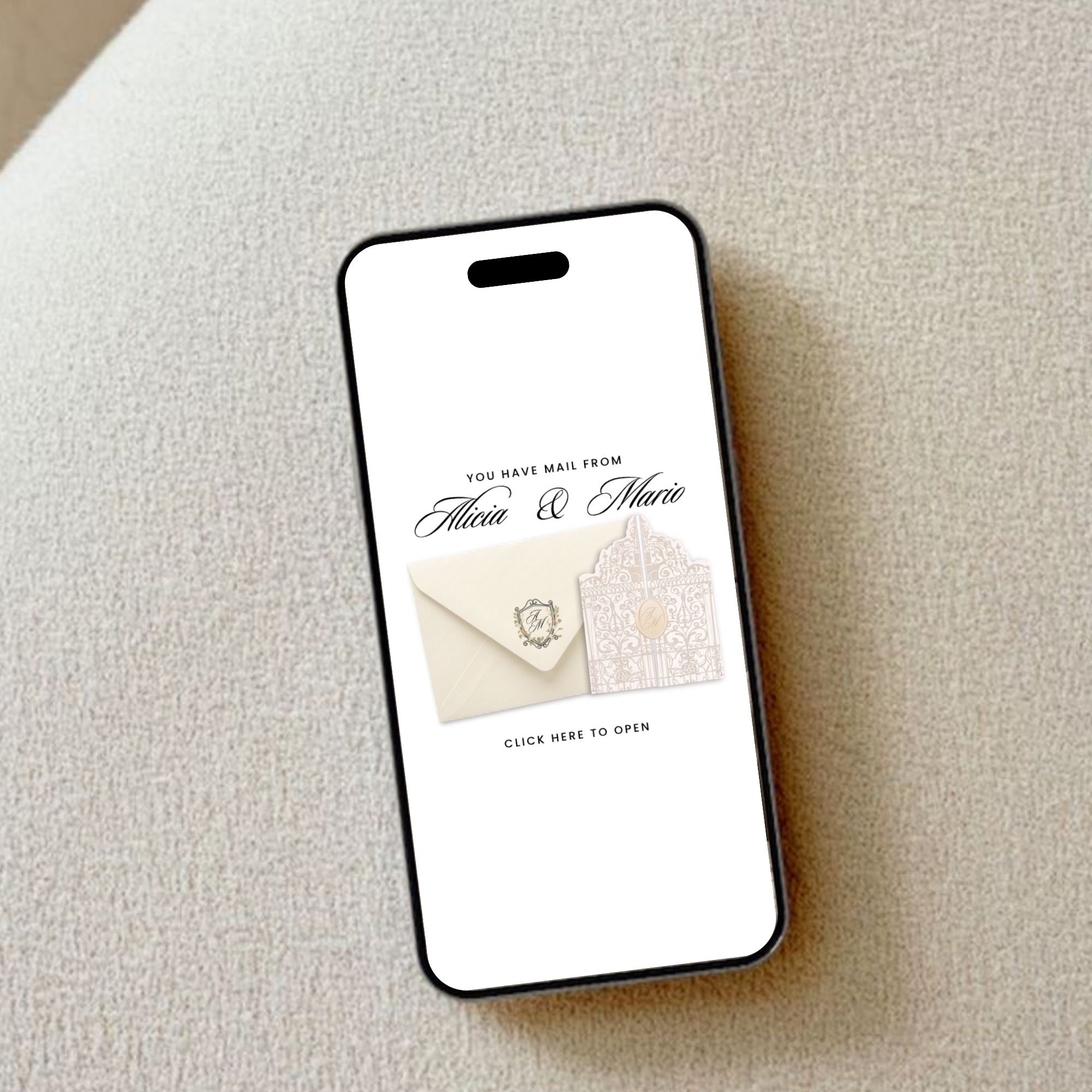 Ivory Web Invitation Template, Website Invitatiom, RSVP Form