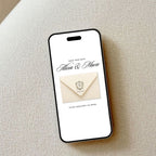 Ivory Save the Date Template, Animated Countdown, RSVP Form
