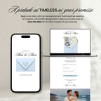 Save the Date Wedding Website Canva Template | Video Invitation