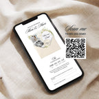 Ivory Save the Date Template, Animated Countdown, RSVP Form