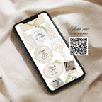Ivory Web Invitation Template, Website Invitatiom, RSVP Form
