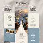 Wedding Website Invitation Template with RSVP