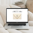 Ivory Save the Date Template, Animated Countdown, RSVP Form