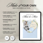 Save the Date Wedding Website Canva Template | Video Invitation
