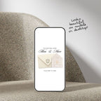 Ivory Web Invitation Template, Website Invitatiom, RSVP Form
