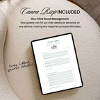 Emerald Wedding Website Template, Canva Editable Invitation